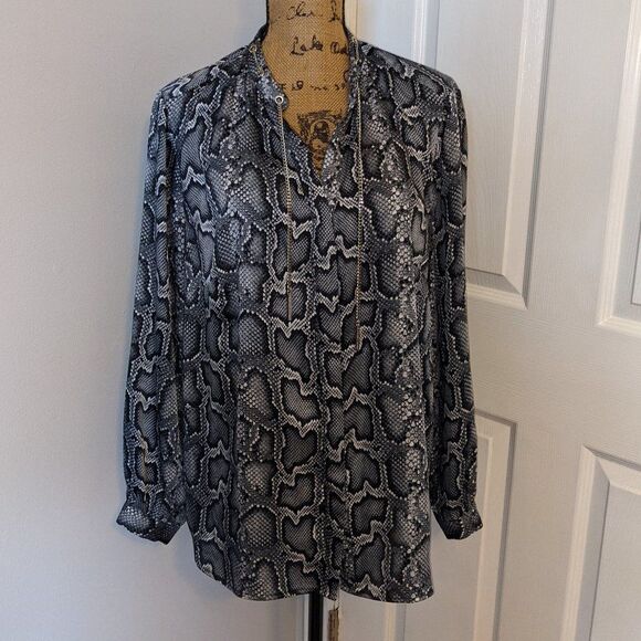 MICHAEL Michael Kors Tops - Michael Kors snake skin blouse